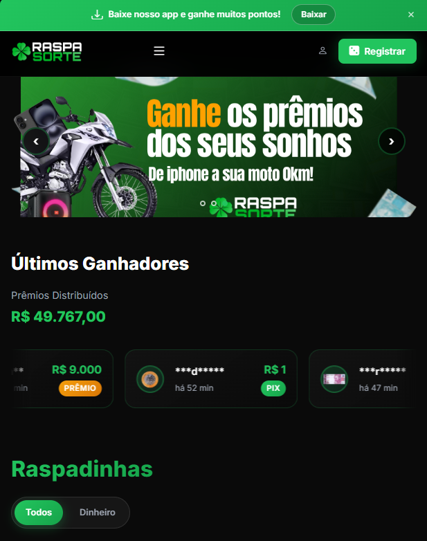 Raspadinha Modelo PRO